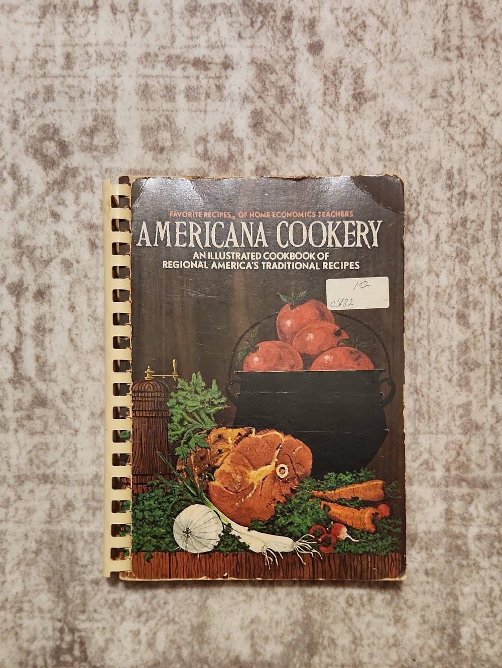 Americana Cookery Vintage Cookbook – Brown Cover